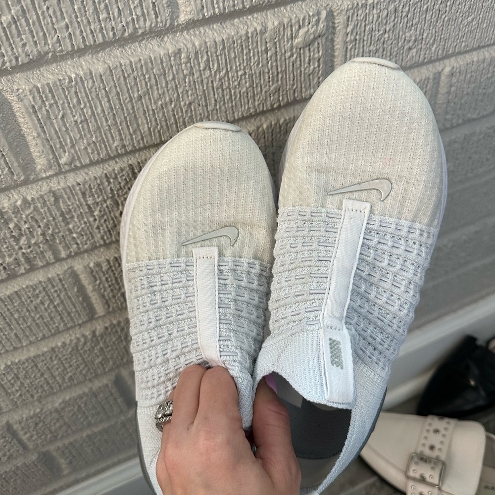 Nike White Slip-On Shoes
